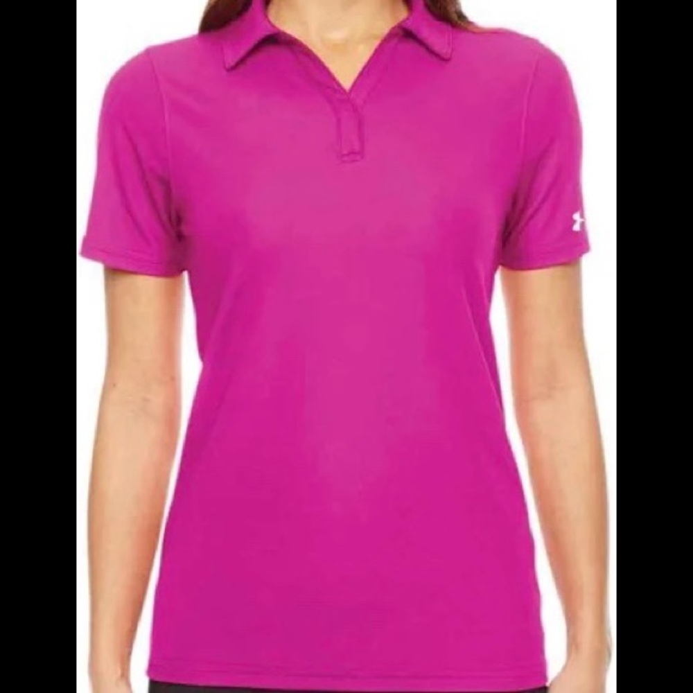 COPY - Under Armour Performance Golf Polo Shirt Womens M 1261606-654 HeatGear N…